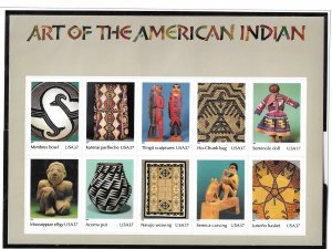 US #3873 2004 ART OF THE AMERICAN INDIAN PANE OF 10 37C - MINT NEVER HINGED