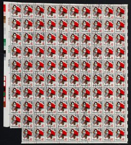 U.S. Used #1730 13c Christmas Mailbox Sheet of 99. Roller Cancel. Scarce!