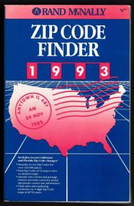 1993 Rand McNally Zip Code Finder Book