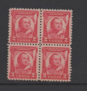 Scott#  690  unused MNH  OG  block of 4