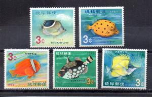 Ryukyu 151-155 MNH