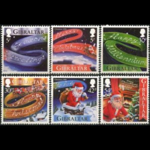 GIBRALTAR 1999 - Scott# 822-7 Christmas Set of 6 NH