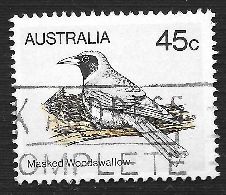 Australia #736 45c Bird - Masked Woodshallow
