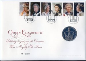 60 years since Coronation of Queen Elizabeth ll, Royal Mail, 2013 - £5 Coi