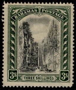 BAHAMAS GV SG114, 3s black & green, M MINT. Cat £55.