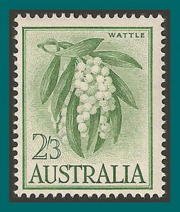 Australia 1964 Wattle Flowers, MLH #328a,SG324a
