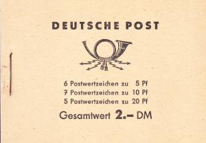 Germany DDR Booklet 1952 VF/NH   Advertising