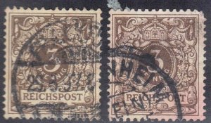 GERMANY SC #46 USED 3pf 1889-1900