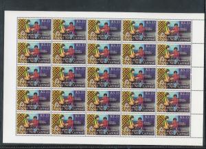 Papua New Guinea 50 Years Serving the People Sheets MNH x 3 (75 Stamps (Pap 251