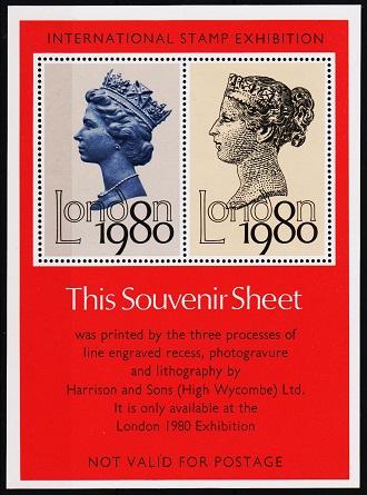 Great Britain.1980 London 1980 Souvenir Sheet. Unmounted Mint