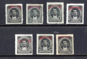 ECUADOR O27-O33 MH SCV $111.50 BIN $52.50