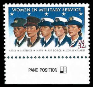 PCBstamps   US #3174 32c Women in Military Service, MNH, (9)