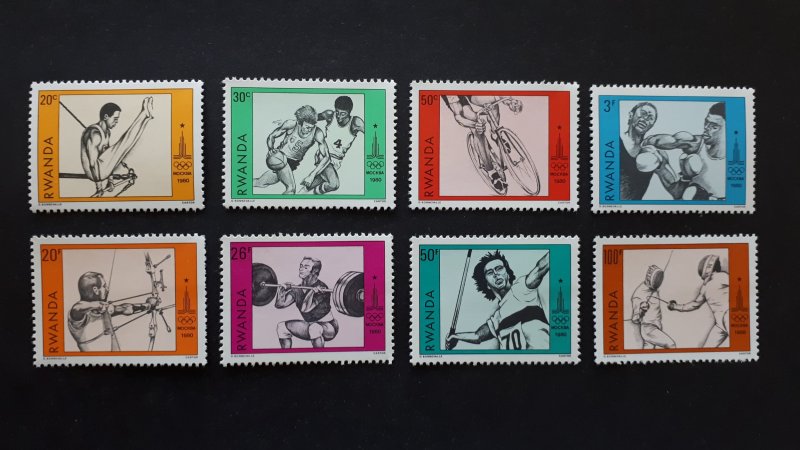 Sport - Olympic Games Moscow - Rwanda 1984. - Complete set ** MNH