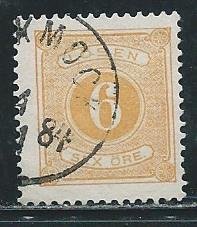 Sweden J15 1877-86 6o Postage Due single Used