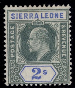 SIERRA LEONE EDVII SG83, 2s green & black, LH MINT. Cat £65.