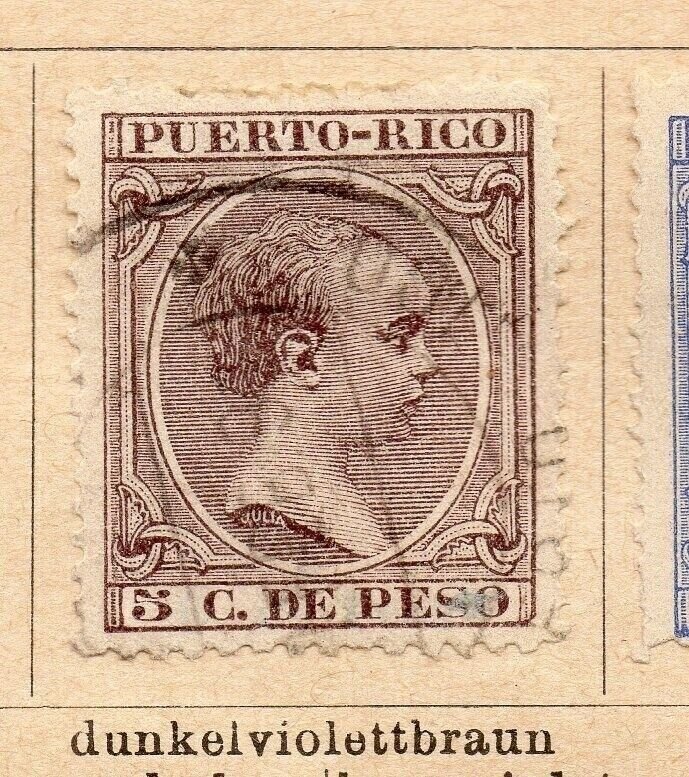 Puerto Rico 1890 Early Issue Fine Used 3c. NW-239120