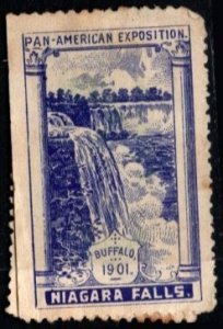 1901 US Poster Stamp Pan American Exposition Niagara Falls Unused