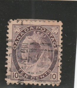 Canada  Scott#  83  Used  (1898 Queen Victoria)