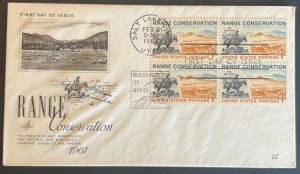 RANGE CONSERVATION #1176 FEB 2 1961 SALT LAKE CITY UT FIRST DAY COVER (FDC) BX5