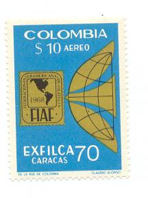 Colombia # C532 MNH EXFILCA 70 Stamp Exhibition