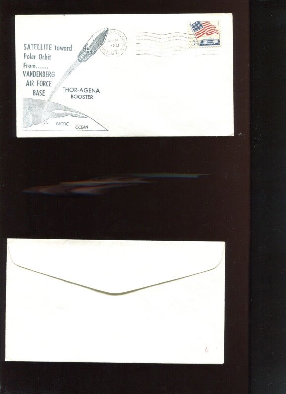 POLAR ORBIT  SATELLITE LAUNCH JAN 14 1967  VANDENBERG AFB COVER DC167
