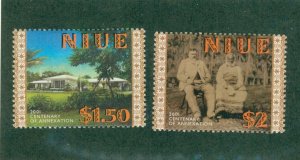 NIUE 763-4 MH CV $3.25 BIN $1.50