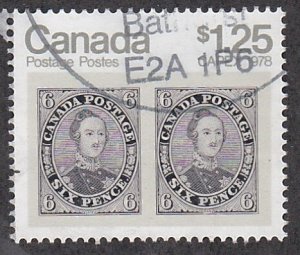 Canada # 756, CAPEX 78, Stamp on Stamp, Used,