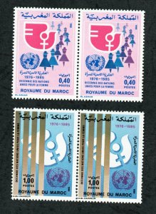 1980 - Morocco - Maroc - Decade for Women- Femme- UNO - ONU- Pair - Set 2v.MNH** 