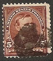 US  255 Used 1894 5c choc Grant