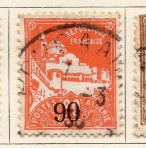 Algeria 1927 Early Issue Fine Used 90c. Surcharged 106900