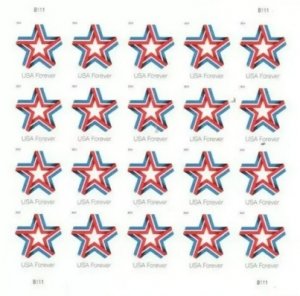 2019 Star Ribbon Forever stamps 5 books total 100pcs