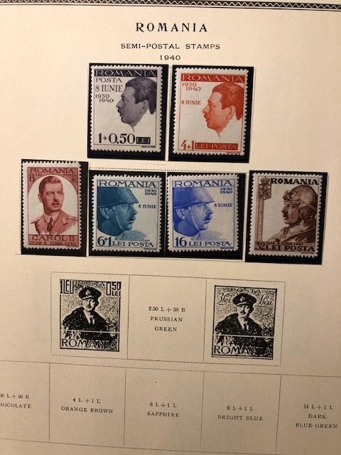 Romania Semi Postals 6 pages