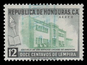 HONDURAS 1956 AIRMAIL STAMP. SCOTT: C257 USED. # 4