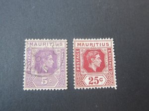 Mauritius 1943 Sc 214,18 FU