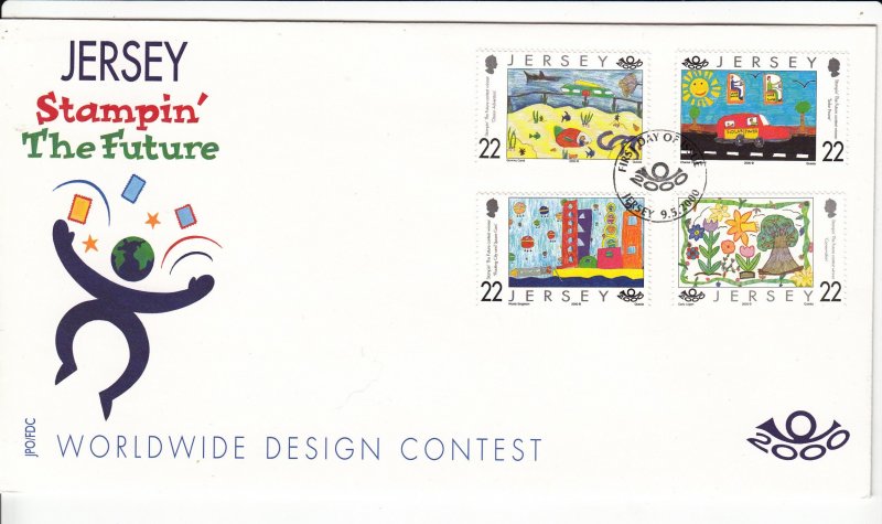 Jersey 2000 Design Stamp on FDC