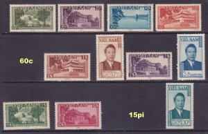 Viet Nam 1-13 MNH 1951 (Short #5 & #12) See Scan