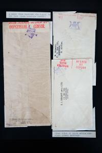 South Africa 3x Stamped Censored Covers