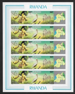 Rwanda 1269a MNH S/S vf. 2022 CV $ 210.00