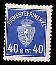 Norway 1926, 40ö, On Service, Stamp out of set, MNH