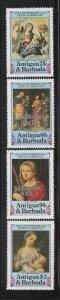 Barbuda 1984 mail Correggio paintings S/S Sc 666,668,670-671 MNH A4161