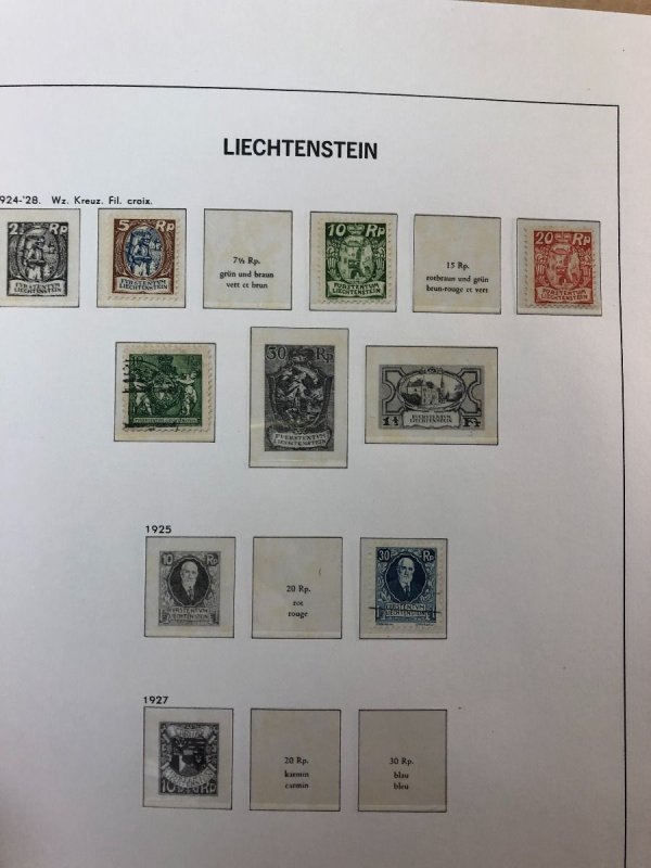 LIECHTENSTEIN – SOLID COLLECTION IN PAIR OF HINGELESS DAVO ALBUMS – 425277