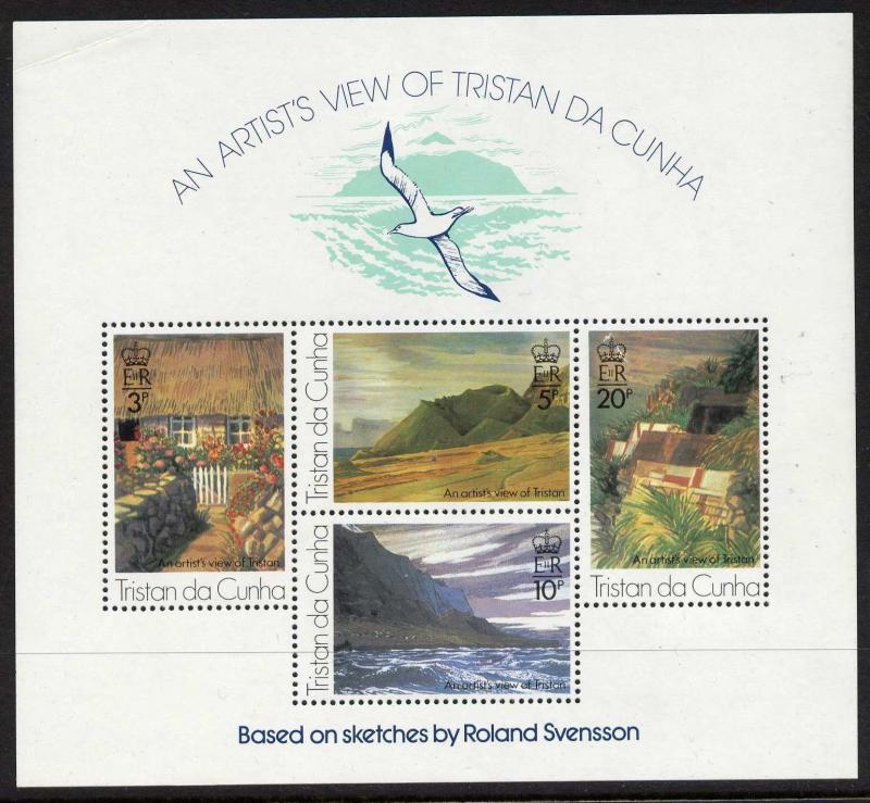 Tristan Da Cunha 212a MNH Art, Views, Roland Svensson, Architecture