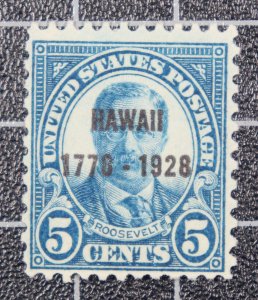 Scott 648 - 5 Cents Roosevelt - Hawai Overprint - OG MH - SCV - $11.00