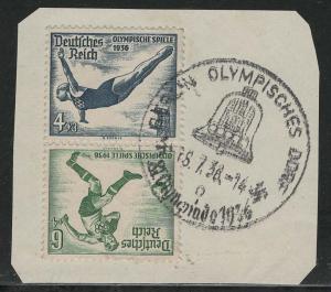 Germany Scott # B83, B84, used, opp, tete beche, Mi # SK27