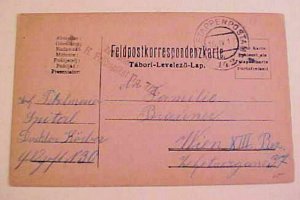 AUSTRIA   ETAPPEN  1917 CENSOR #142 FPO 712