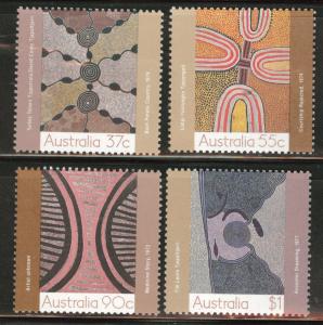 AUSTRALIA Scott 1087-1090 MNH** Aboriginal Art CV$5.30