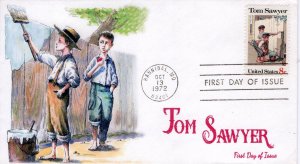 AO-1470, 1972, Daniel Boone, Add-on Cachet, First Day Cover, SC 1470,