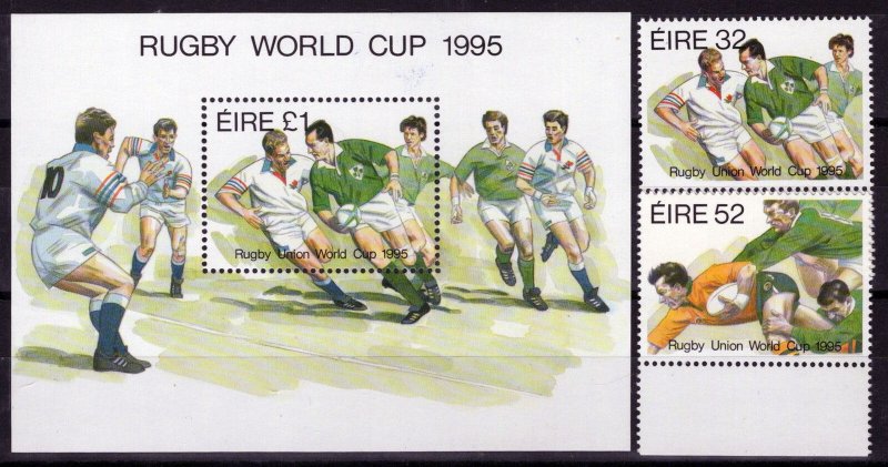 ZAYIX Ireland 964-966 MNH Rugby World Cup Sports Athletes 101922S44 