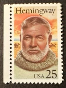 US # 2418 Hemingway 1989 25c Mint NH