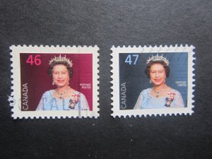 Canada #1681 & 1683 Queen Elizabeth ll  Nice stamps  {ca979}
